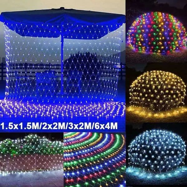 15x15M 3x2M 6x4M LED Net Mesh Fairy String Light Garland Window Curtain Christmas Fairy Light Wedding Party Holiday Light X251015