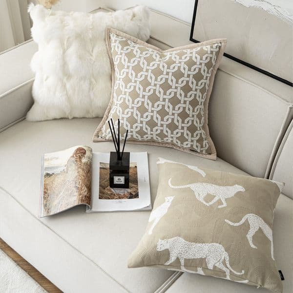 Designer pillowcase light luxury hotel model modern simple sofa living room throw waist bed head cushion pillow home decor