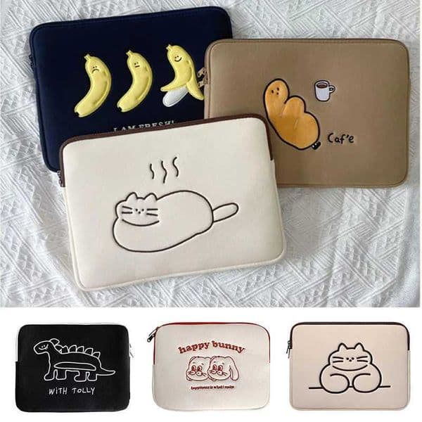 Cute Laptop Sleeve bag 133 136 14 15 Inch For Macbook Pro16 HP Dell Acer Samsung LG 156 Shockproof Notebook PouchW251015