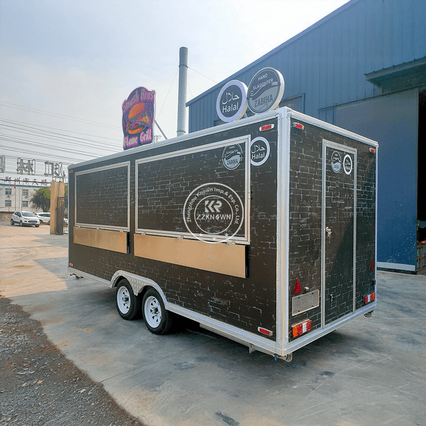 Custom Street Food Trailer Mobile Kitchen Pizza Concession Bar Food Trailer Tacos Truck Restaurant Coffee Kiosk BBQ Food Truck For Sale