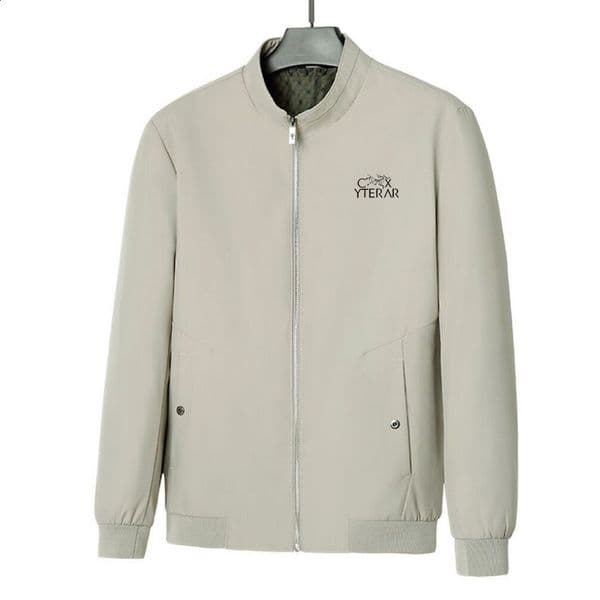 Spring new men's wrinkle resistant stand up collar jacket jacket