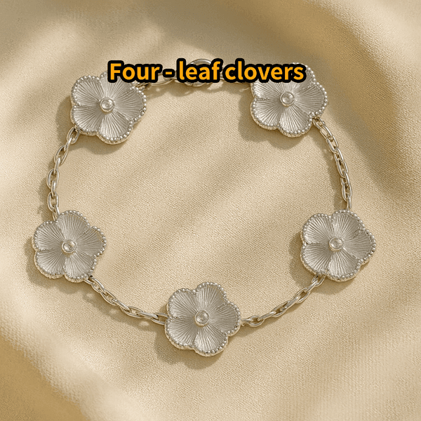 Gold clover bracelet luxury bracelet designer jewelry woman designer gold cloverr braceletes clwef women bangle bracelets cliff bijoux women jewellery braclet 01