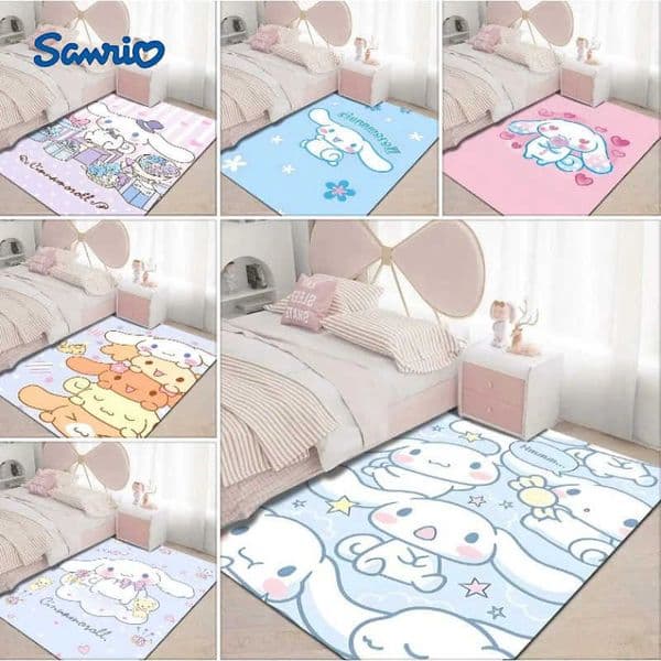 Sanrio Cinnamoroll Kawaii Printing Carpet Girls Room Living Room Bedroom Home Decor Area Rug Mat Pink Room Decor H251125