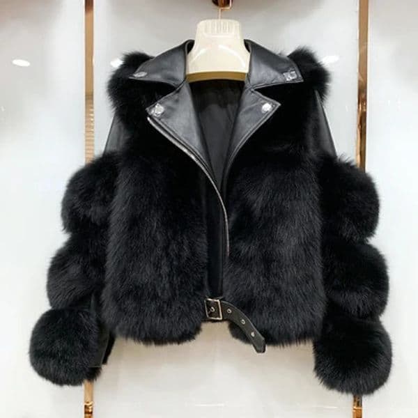 Real Fox Fur Coats With Genuine Sheepskin Leather Wholeskin Natural Fox Fur Jacket Outwear Women Winter 251016