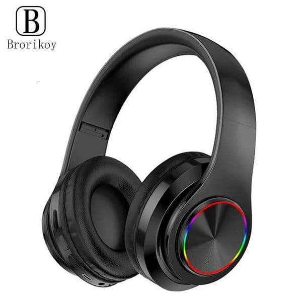 Wireles Headphone OverEar Foldable Colorful Stereo Computer Wireless Earphone Noise Cancellation HIFI Gaming Headset Z251015