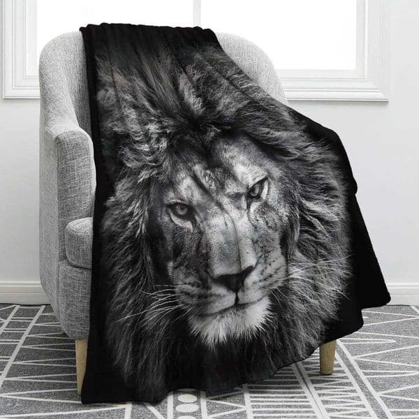 1PC Throw Contemporary Style Digital Printed Jungle Lion Flannel Blanket for Couch Bed Sofa Comfy Warm blankets Gifts all season W251016