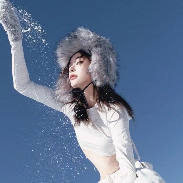 Fluffy Fur Bomber Hat For Men Women Y2k Beanies Pullover Caps Wide Brim Thicken Fur Lei Feng Hat Female Beanies Russia 251011