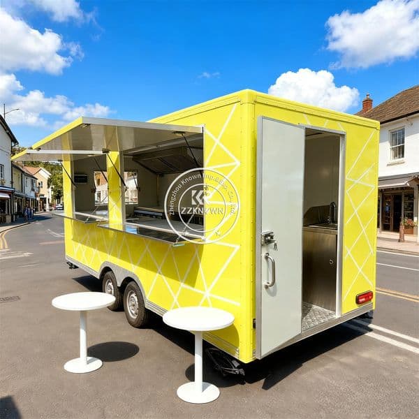 Concession Food Trailer Custom Commercial Coffee Bar Street Mobile Pizza Ice Cream Cart Food Truck For Sale