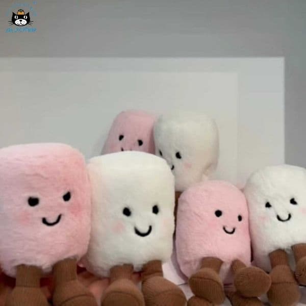 Toys UK jellyscat Plush Toy Same Style Jelly Fun Pair Cotton Candy Plush Toy Bag Pendant Plush Toy
