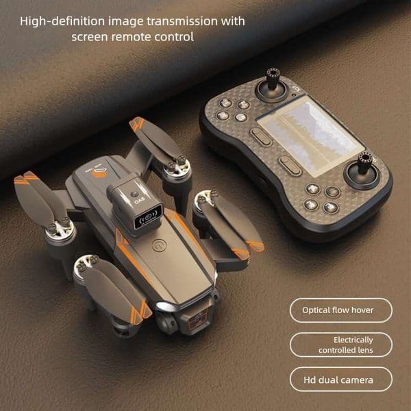 JS26MAXPRO with 2.8inch remote control screen, brushless motor, infrared laser optical flow, and obstacle avoidance drone with 4k camera