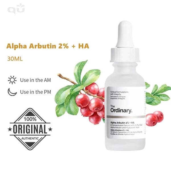 100% Original Alpha Arbutin 2%+HA Face Serum 30ml Hyaluronic acid Essence Desalinated Pigment Moisturizing Brightening Facial Hydrating Skincare