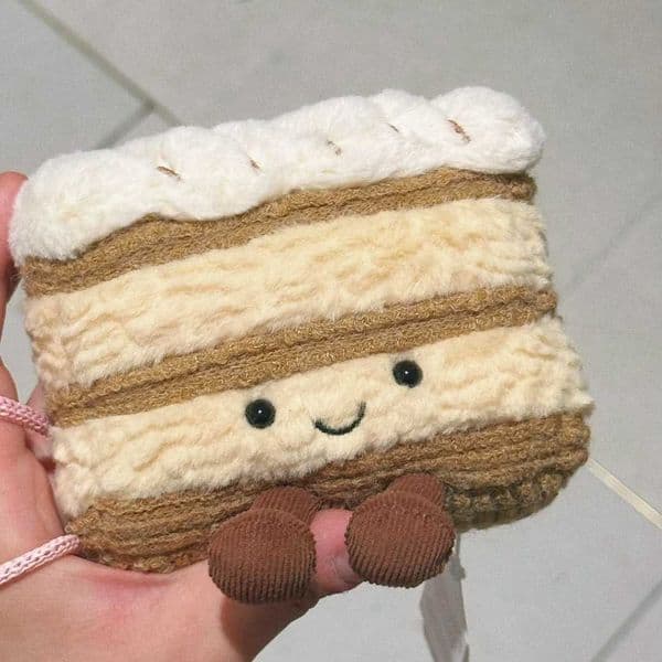 Toys Dessert Series Simulation Milk Tea Cup Cake Plush Toy Comfort Doll Cute Millefeuille Pastry Plush Toy
