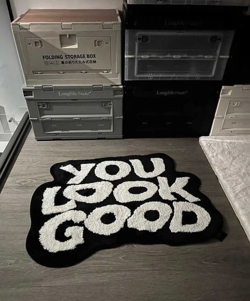 Tufted You Look Good Rug Custom Handmade Rug Tufted Rug Living Room Rug Rug For Funny Bedroom Cute Fun Bath Mat