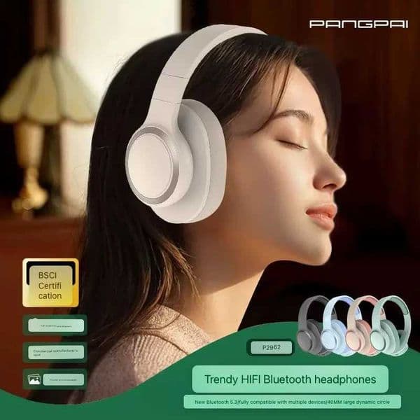 High appearance head mounted wireless earphones for gaming ultra long battery life sports and running Z251015