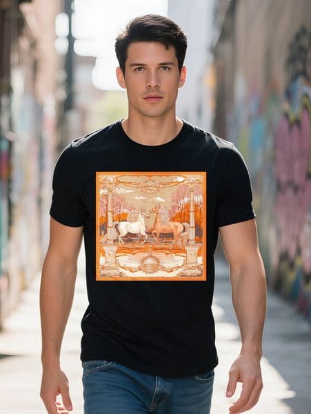 Short Sleeve Polyester Blend Silk Olive Pink Beach Business Season All M S Breathable Men's T