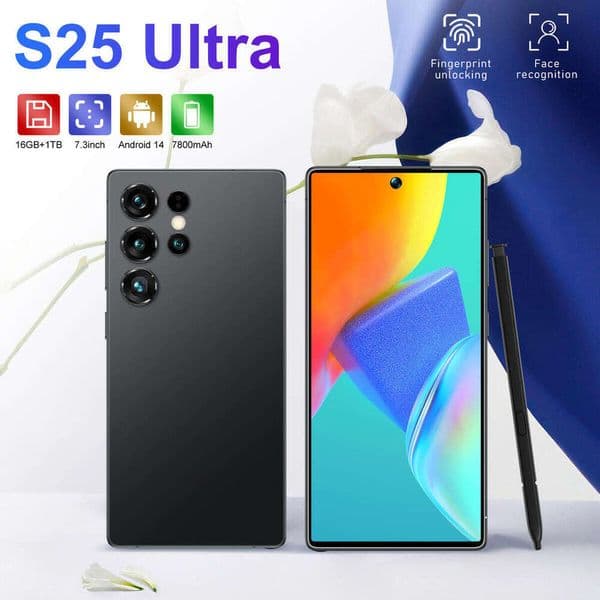 Smartphone S25 6.9 inch Full Touch 5G Telephone 1TB 512GB cell unlock English Mobile Phone HD Display Face Recognition S24 Ultra Local Warehouse phones