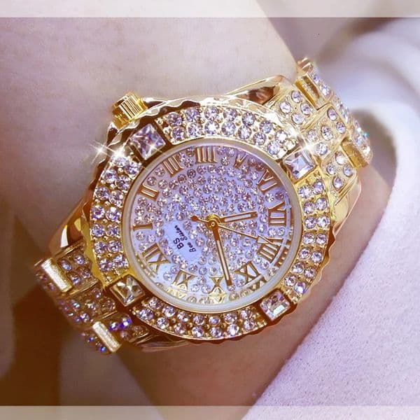 Women Watches Diamond Gold Watch Ladies Wrist Watches Rhinestone Womens Bracelet Watches Female Relogio Feminino 251015