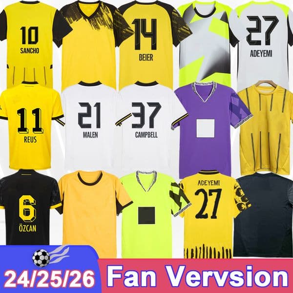 24 25 26 CAMPBELL ADEYEMI Mens Soccer Jerseys DURANVILLE BEIER F.NMECHA 23 24 Home Away 3rd Cup Jersey Anniversary Special Edition Football Shirt