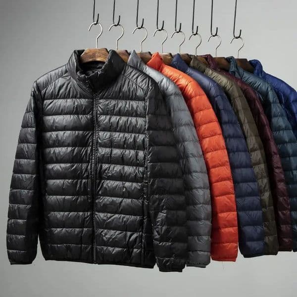 Mens Lightweight down Cotton Jaet Autumn Winter Stand Collar ort Sle Warm Casual ly Portable Outerwear 251016