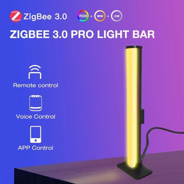 5V USB Zigbee 30 RGBCCT LED Lamp Bar RGBCW Dimmable Light Tuya Smart Life APP Alexa Google Assistant SmartThings Voice Control 251013