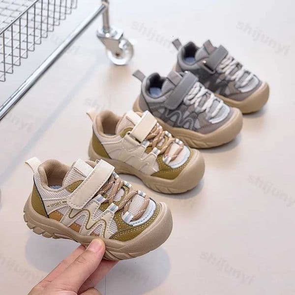 Children Running Kids Casual Shoes Breathable Soft Bottom Round Toes 2025 New Fashion Boys Girls Nonslip Sports Shoes H260305