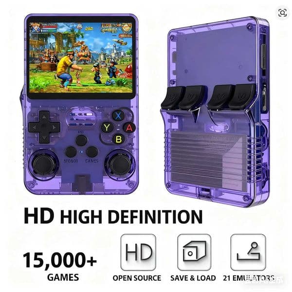 Open Source R36S Retro Handheld Game Console ARKOS 20 35Inch Sn 64G128G Portable Pocket Video Player Kids Xmas GiftXJ251016
