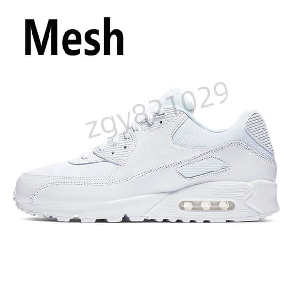 Mens womens classic 90 Men and women Running Shoes Black Red White Sports Trainer Cushion Surface Sport 36-46 L1