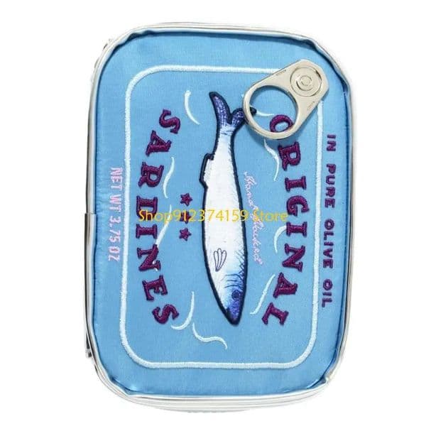 G5AE Canned Sardines Cosmetic Bag Travel Makeup Bag for Personal Care 251011