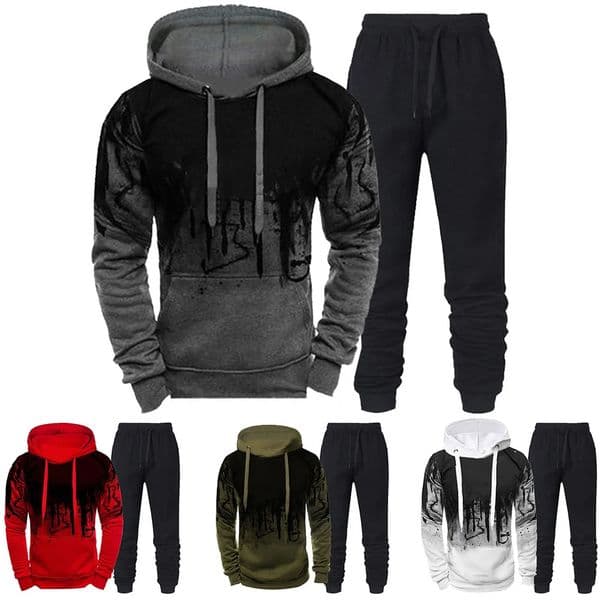 Autumn Winter Trending Tracksuits Men Camouflage Hoodie Pant 2 Piece Set Sports Wear 3d Ink Jogging Suits 251010