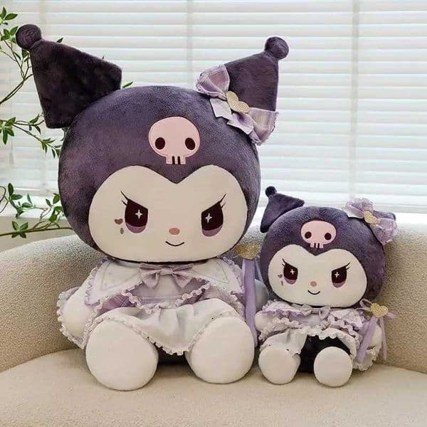 Toys The 2026 sitting posture Kuromi doll Kawaii stuffed plush toy figurine cartoon anime cute pillow childrens birthday gift doll genuine_jcDY66