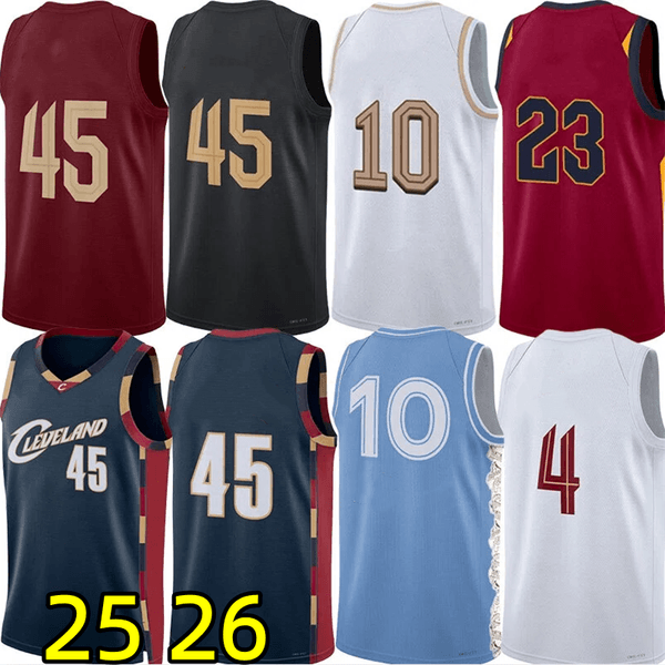 Donovann Mitchell Basketball Jerseys Darius Garland Evan Mobley Jarrett Allen Lonzo Ball Larry Nance Max Strus James City Custom Jersey