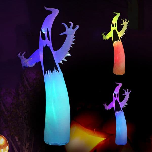 Iatable 3.6m Horror Lantern White Glowing Halloween Props Ghost Festival