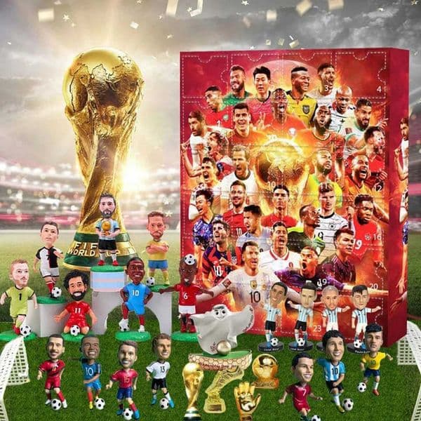 Sports Event Advent Calendar Collectible Christmas Calendar 24 Cute Arrival Calendar for Adults Kids Soccer Fans L251017EH1E