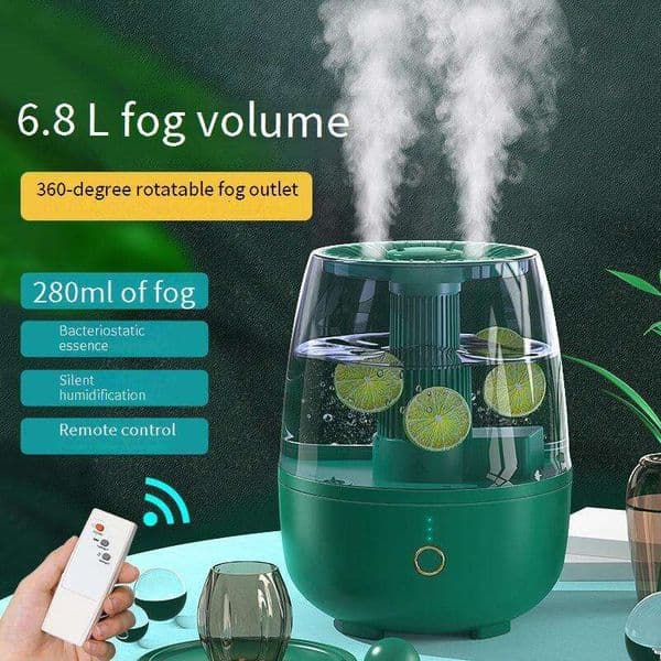 Air Aromatherapy Humidifier Ultrasonic Humidifier With Dual Mist Aromatherapy Air Purification L Large Tank Modes Remote Control