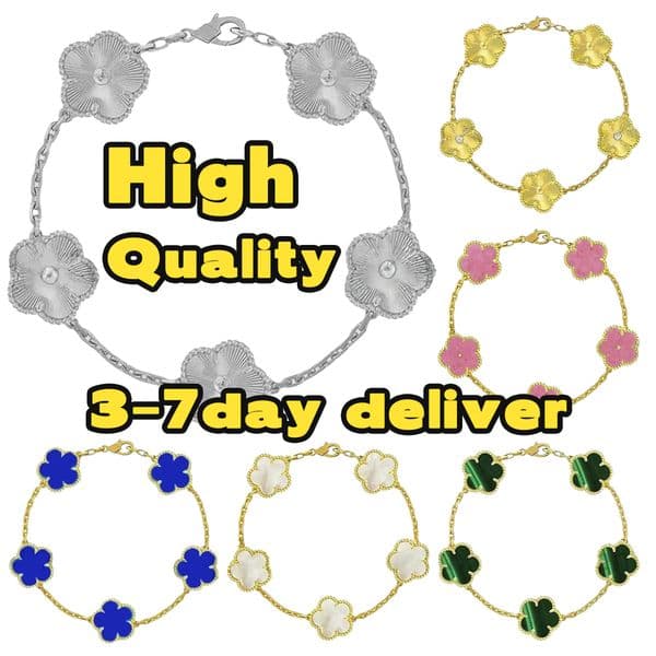 Gold clover bracelet luxury bracelet designer jewelry woman designer gold cloverr braceletes clwef women bangle bracelets cliff bijoux women jewellery braclet 04