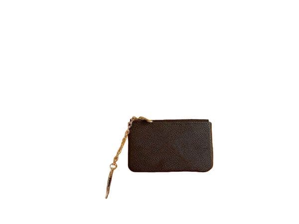 Luxury fashion designer wallet, classic fashion leather keychain zipper wallet, credit card coin storage bag, with dustproof bag and packaging box.