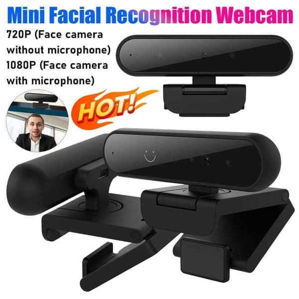Mini USB Facial Recognition Webcam HD 1080P 720P Computer Web Camera For Windows Hello Identification Login Webcam For Laptop PC X251018