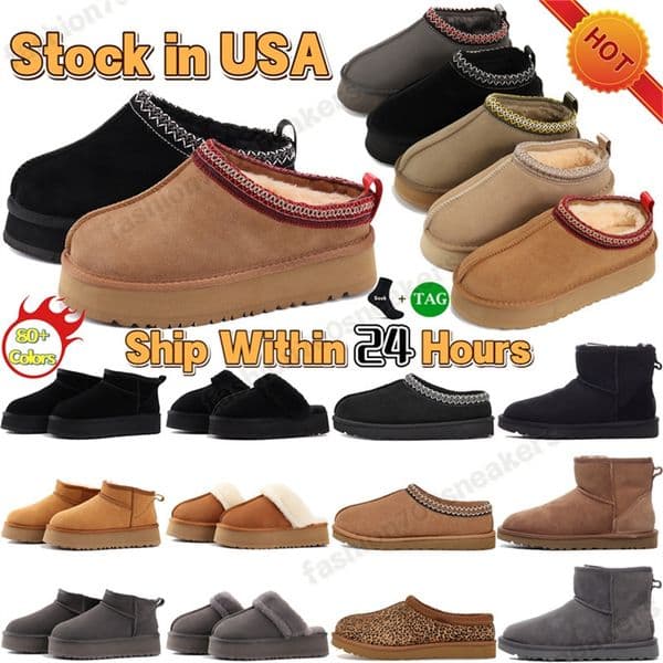 Black Friday Discount tazz snow women slippers tazz slide seed slipper chestnut suede men shoes womens winter ankle Australia