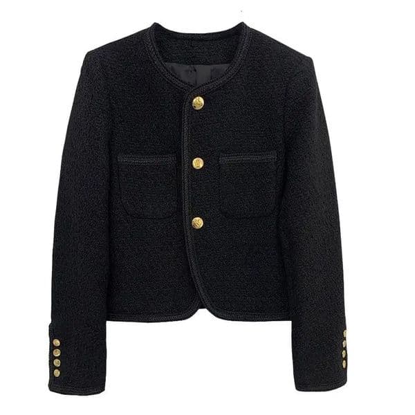 Early Spring Womens Tweed Suit Short Wool Coat Over Spring Autumn 251009