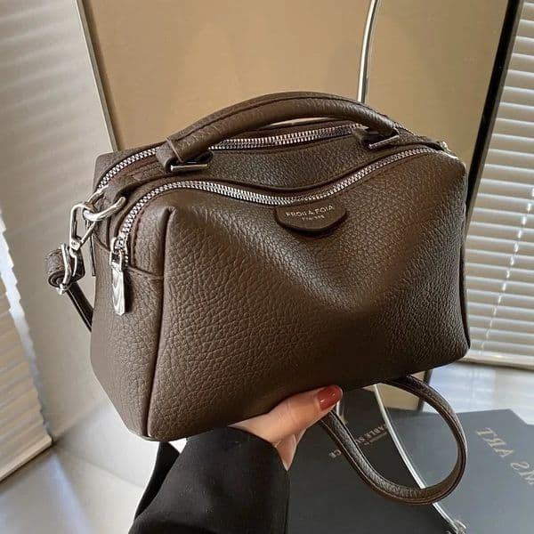 new Fashionable Crossbody Bags Womens PU Leather Bag Simple High Quality Tote Bag Vintage Boston Handbag Female Shoulder Bags R251018