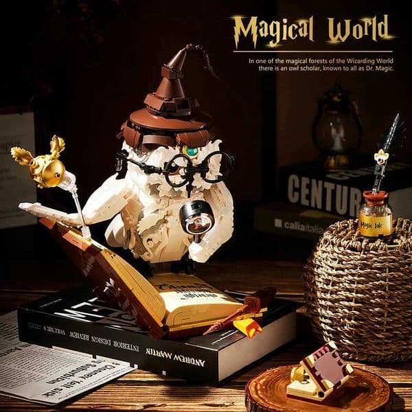 Wizard Academy Snowy Owl Building Blocks Set Magic School MOC Bricks Model Kit DIY Toys Creative Gifts for Kids Adult 1000pcs M251018