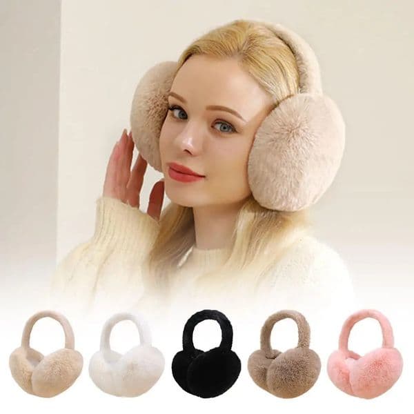 Fashion Winter Warm Earmuffs Fluffy Ear Muff for Women Soft Plush Earmuffs Girls Boys Cold Weather Ear Warmer Foldable Earflaps 251014