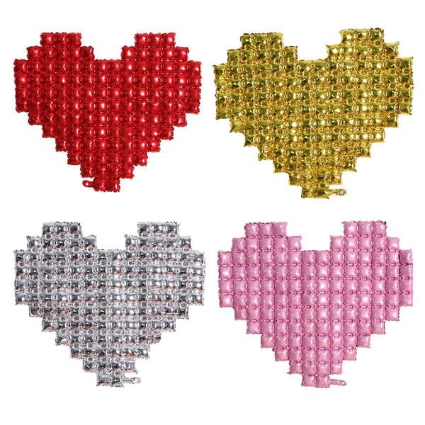 Heart-Shaped Aluminum Film Balloon Background for Valentines Proposal Party