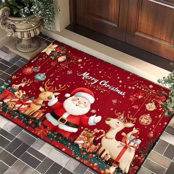 Mat Set of 2 Extra Thick Chenille Striped Pattern Shaggy Rugs Room, Non Skid Bath Mats for Bathroom Floor 002001