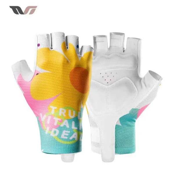 ROCKBROS Summer Half Finger Cycling Gloves Gel Padding Breathable Shock Absorbing Cycling Accessories Cycling Gloves Z250804