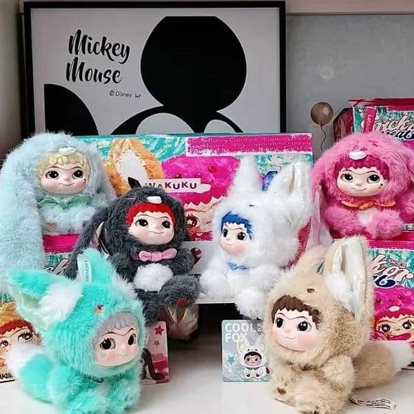 New High Quality Star Same Style WAKUKU Plush Party Series Blind Box Premium Plush Doll Cute Animal Image Girl Collection Gift X251018