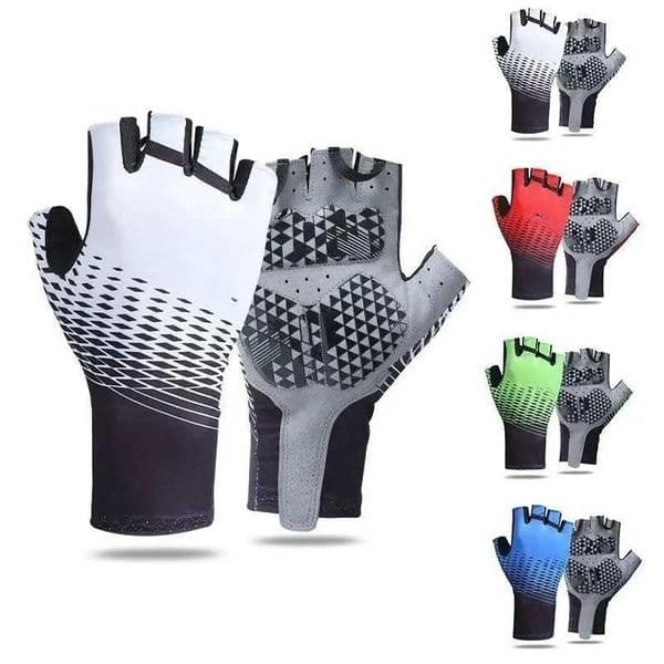 Men Half Finger Cycling Gloves Bike Gloves Women Silicone Protection Mountain Outdoor Sports Motorcycle MTB Bike Bicycle Gloves Z250804