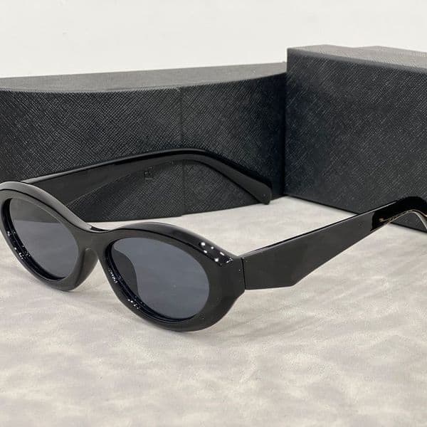 Mens Sunglasses Outdoor Shades women fashion triangle logo luxury Cat Eye Frame Sunshade mirror polarized UV400 protection Glasses With box AAAAA Z260307