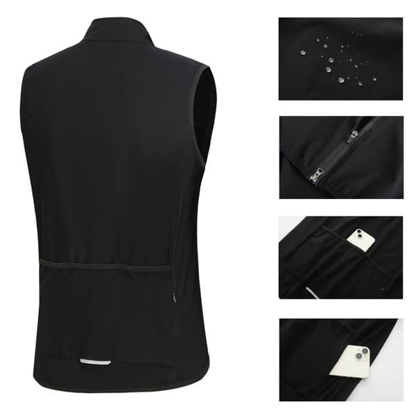 Rsantce Men 31 Pocket Windproof Waterproof Lightweight Cycling Sleeveless Jacket Mtb Bicycle Jersey Clothing Reflectiv Vest 251009BJ