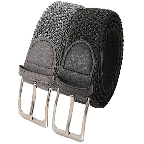 Stretch Canvas Pin Buckle Trouser Belts Plus Large Size 130 140 150cm Elastic Woven Belt Casual Women Mens Punched Waist Straps W251018